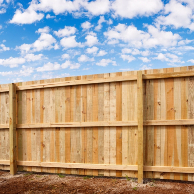 wooden fence installed at property warren park in
